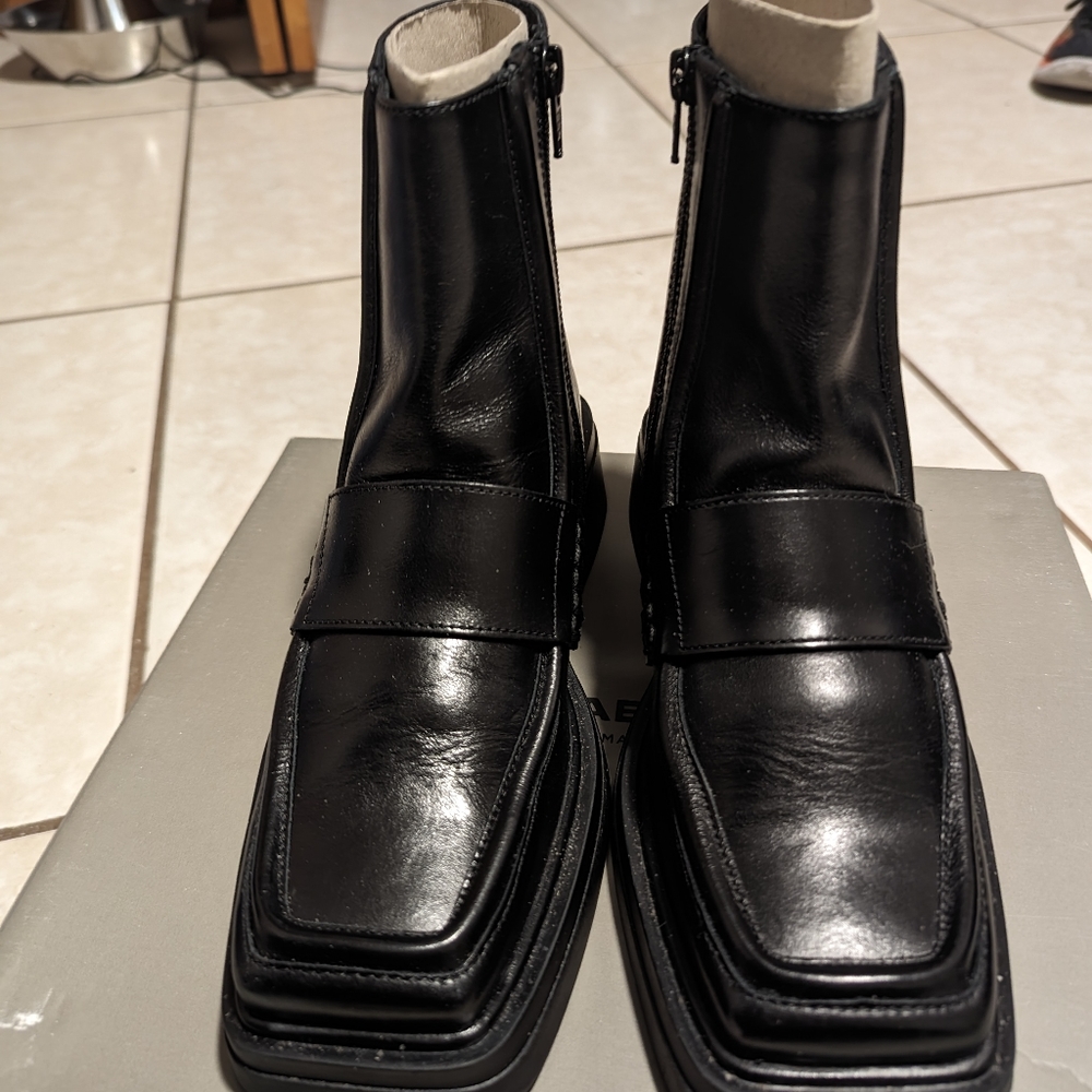 Vagabond Eyra Square Toe Loafer Boots